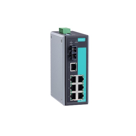 Moxa Moxa EDS-308-M-SC Ethernet Switch - 7 x 10/100Base-TX, 1 x 100Base-FX EDS-308-M-SC